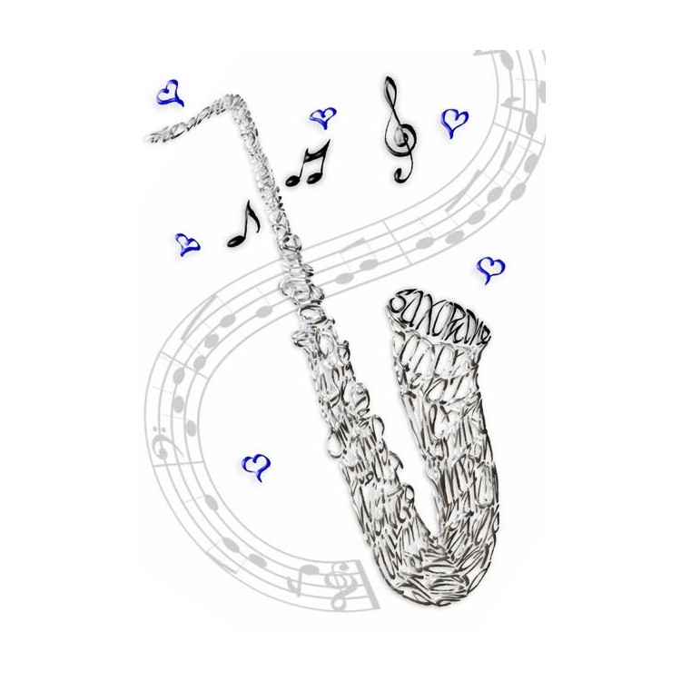 Saxophone Celebration Card