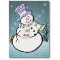 Pupazzo di neve - Cartolina di Natale