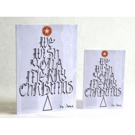 Árbol de los deseos - tarjeta de navidad