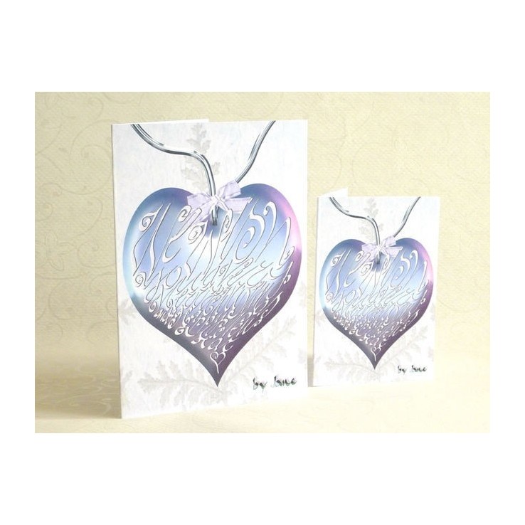 Christmas Bauble Calligraphy Card