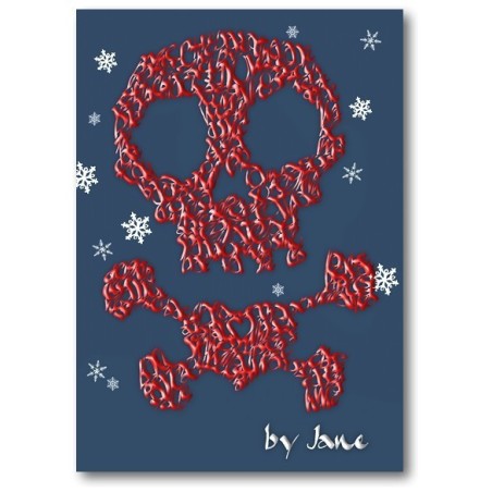 Pirate Skull & Crossbones Christmas Card