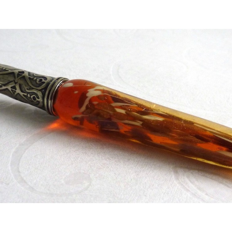 Bladgoud glas kalligrafie pen en inkt Bladgoud glas kalligrafie pen en inkt