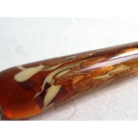 Bladgoud glas kalligrafie pen en inkt