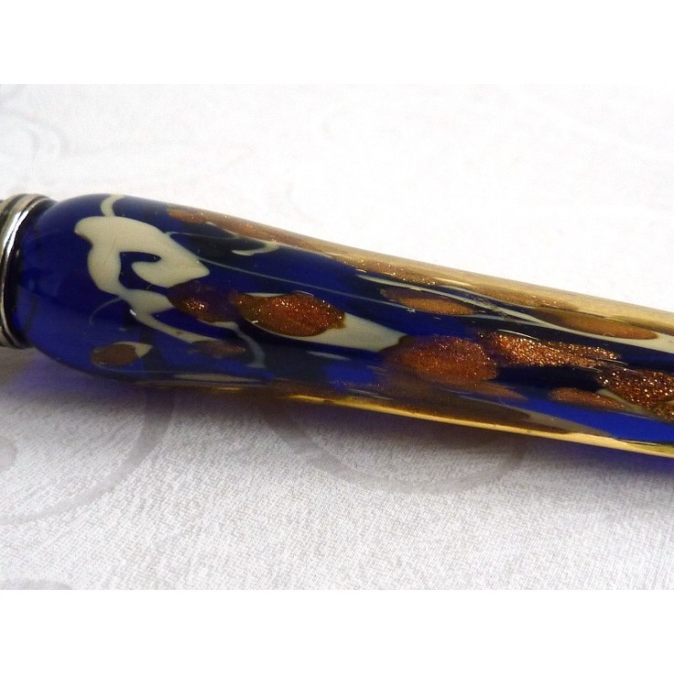 Gold Leaf Glass Calligraphy Pen & Ink