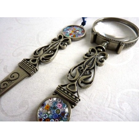 Lupe und Brieföffner mit Murrina