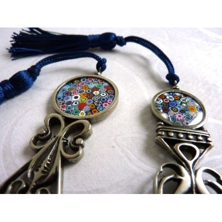 Bortoletti ouvre-lettres et loupe avec Murrina fabriquée à la main