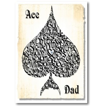 Ace Dad Card by Calligraphy Arts