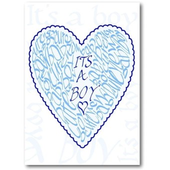 New Baby Boy Card por Calligraphy Arts