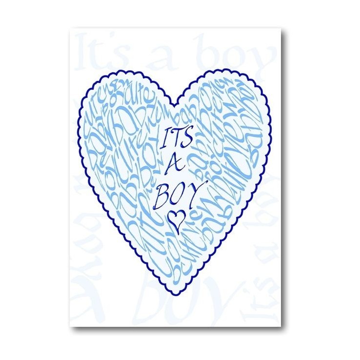 Nytt Baby Boy Card av Calligraphy Arts