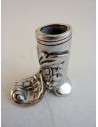 Boot Style Pewter Pen Holder