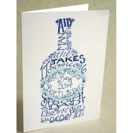 Best dad Father's Day card close-up