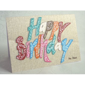 Happy birthday classic card by Calligraphy Arts 2