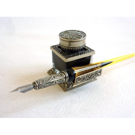 Pluma de caligrafía hoja de oro conjunto