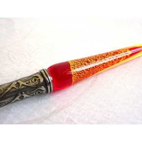 Glass Calligraphy Pen Set - Gold Leaf