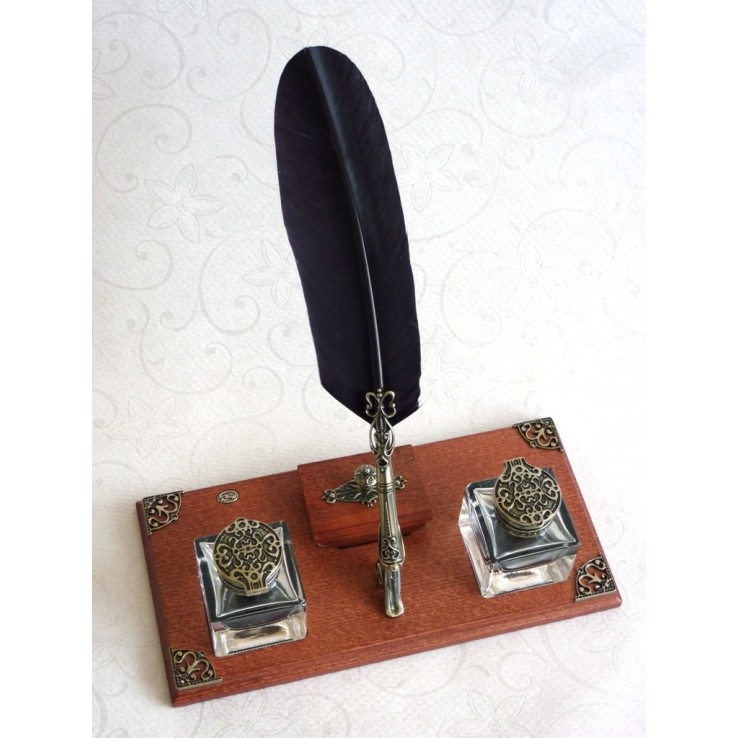 Feather Calligraphy Pen Desk Set Feather Calligraphy Pen Desk Set