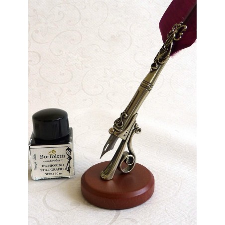 Federstift, fünf Spitzen und Stifthalter