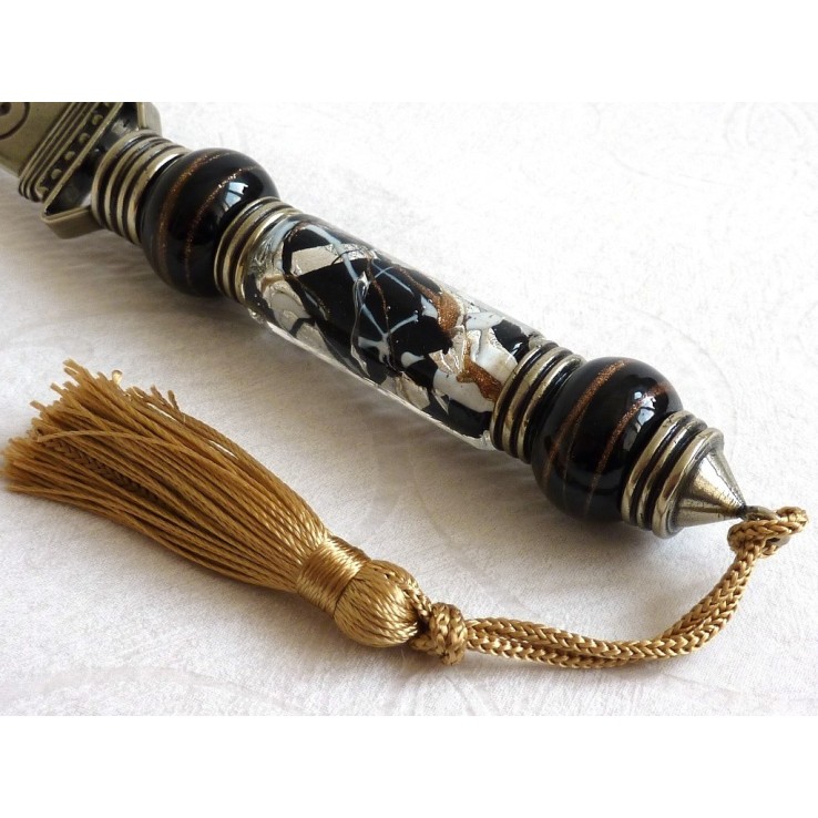 Abrecartas de alpaca y cristal Abrecartas de alpaca y cristal