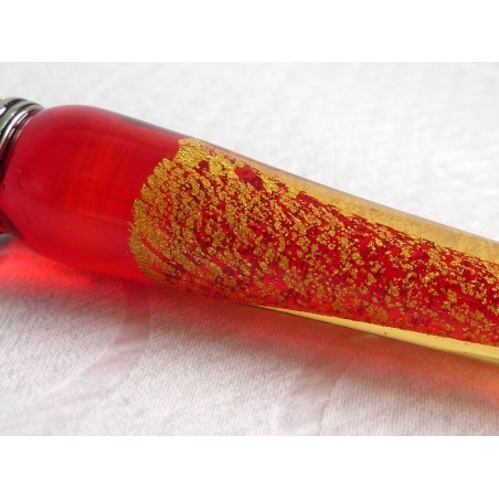 Foglia oro penna vetro calligrafia, pennini e inchiostro