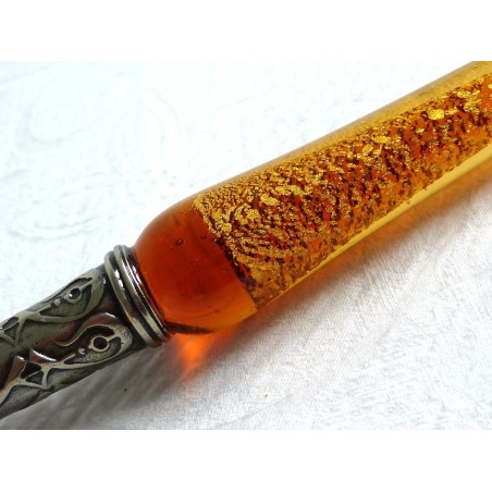 Guldblad glas kalligrafi penna spetsar och bläck