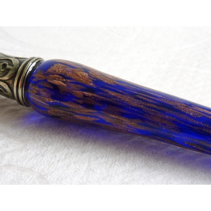 Stylo calligraphie cuivre et verre Stylo calligraphie cuivre et verre