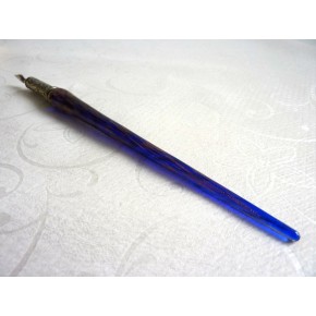 Penna calligrafica in rame e vetro