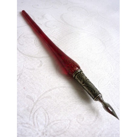 Kobber og glas kalligrafi pen