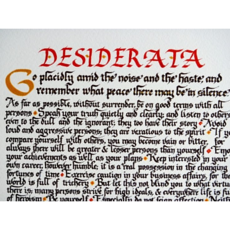 Desiderata Desiderata
