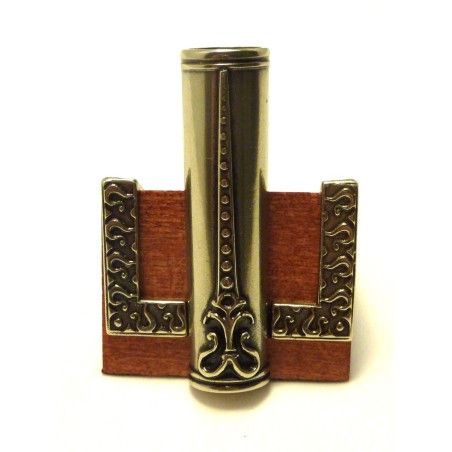 Porte-stylo en bois et alpaga