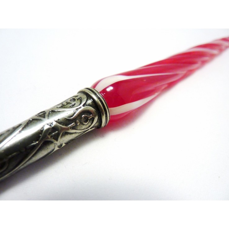 Pluma de caligrafía de vidrio retorcido y punta de vidrio Pluma de caligrafía de vidrio retorcido y punta de vidrio