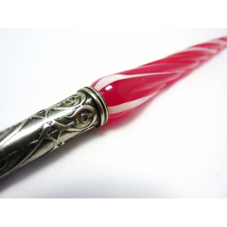 Twisted Glass Calligraphy Pen with Glass Nib