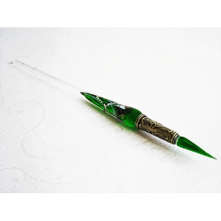 Silberblatt-Glasstift mit Glasfeder