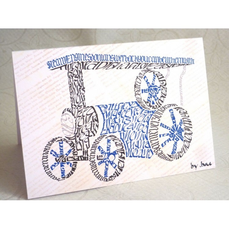 Traction Engine Greeting Card
