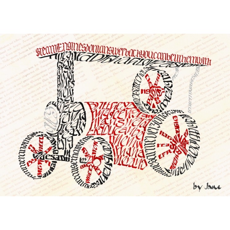 Traction Engine Greeting Card