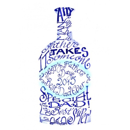 Bästa pappas fars dagkort av Calligraphy Arts