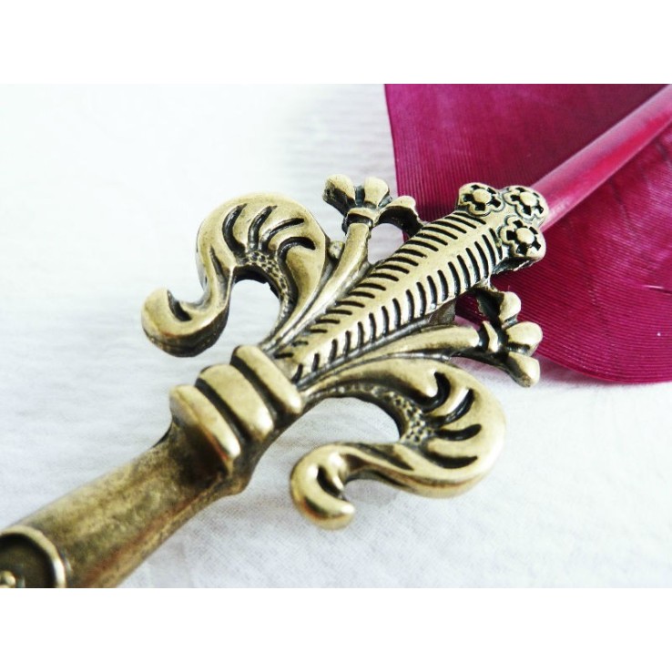 Fleur De Lys Feder Feder und Tinte set - weinrot Fleur De Lys Feder Feder und Tinte set - weinrot
