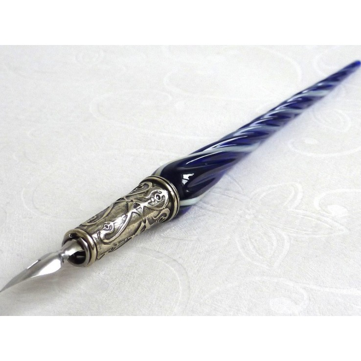 Verre stylo de calligraphie et de l'encre - Verre torsadée