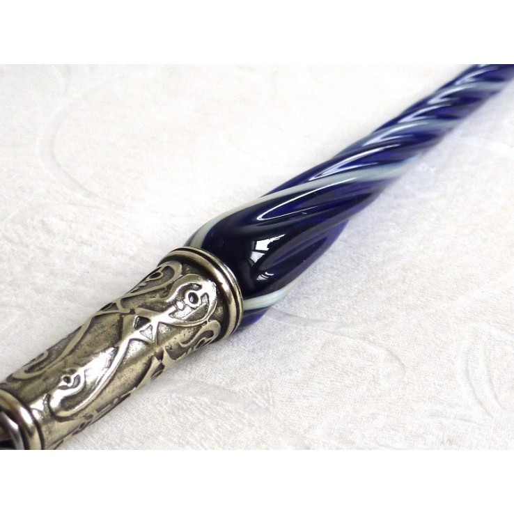 Glass Calligraphy Pen & Ink - Twisted Glass Glass Calligraphy Pen & Ink - Twisted Glass