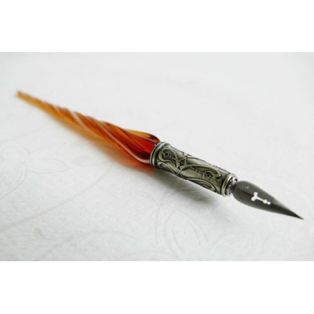 Cristal pluma de caligrafía y tinta - vidrio trenzado