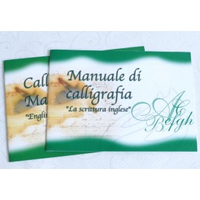 Træ- skrivesæt med kalligrafi manualer