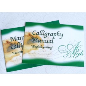 Træ- skrivesæt med kalligrafi manualer