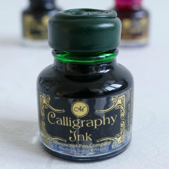 Manuscript Tinta de caligrafía verde esmeralda 30ml botella