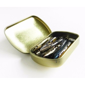 Manuscript Leonardt NIB Storage Tin Box i Victorian Style 2