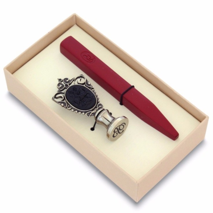 Woman cameo wax seal set