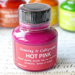 Hot Pink Acrylic Ink