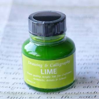 Lime Green Acrylic Ink