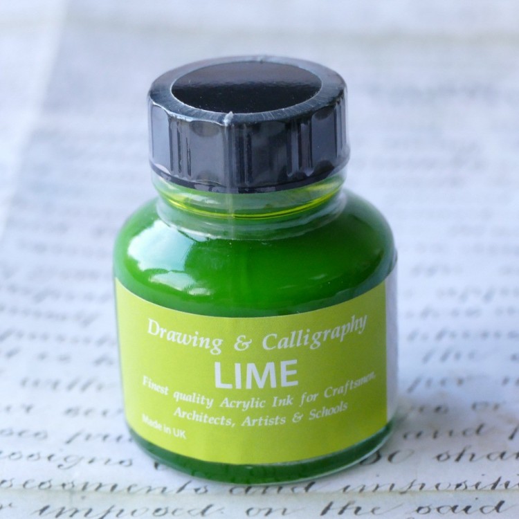 Lime grøn akryl blæk