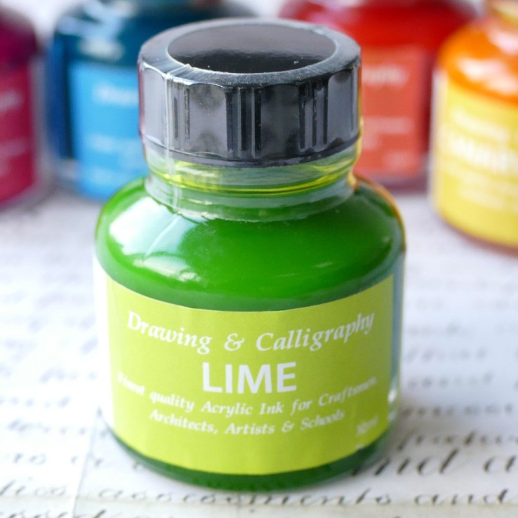 Encre acrylique Vert citron Encre acrylique Vert citron