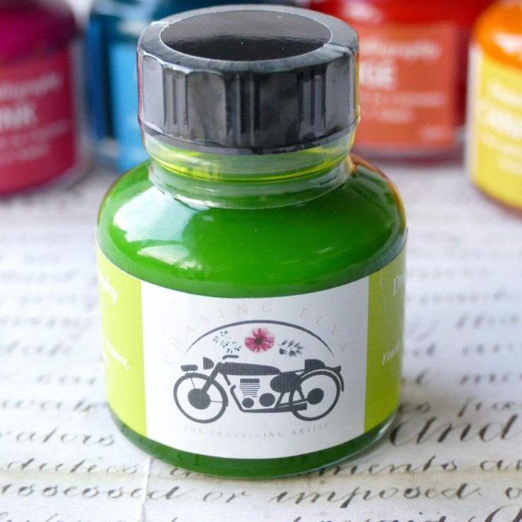 Encre acrylique Vert citron Encre acrylique Vert citron