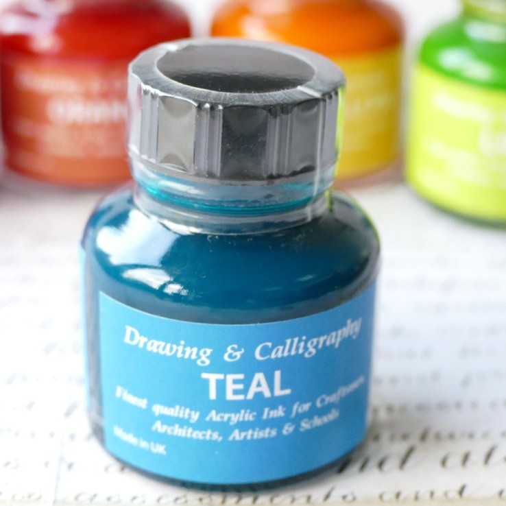 Teal Acrylic Ink Teal Acrylic Ink
