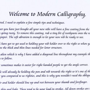 Købe Moderne kalligrafi-pjece | Calligraphy Arts